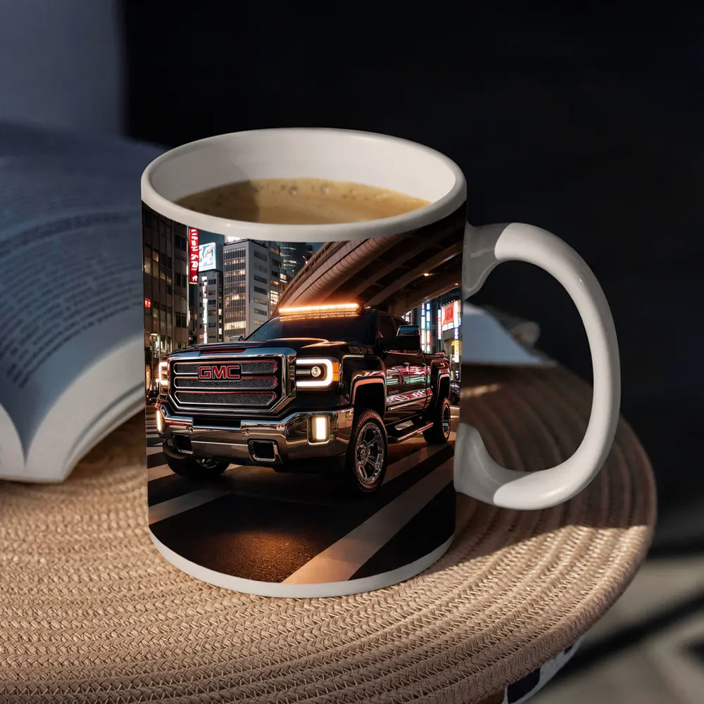 GMC Sierra Truck Tokyo City Night – Mugs