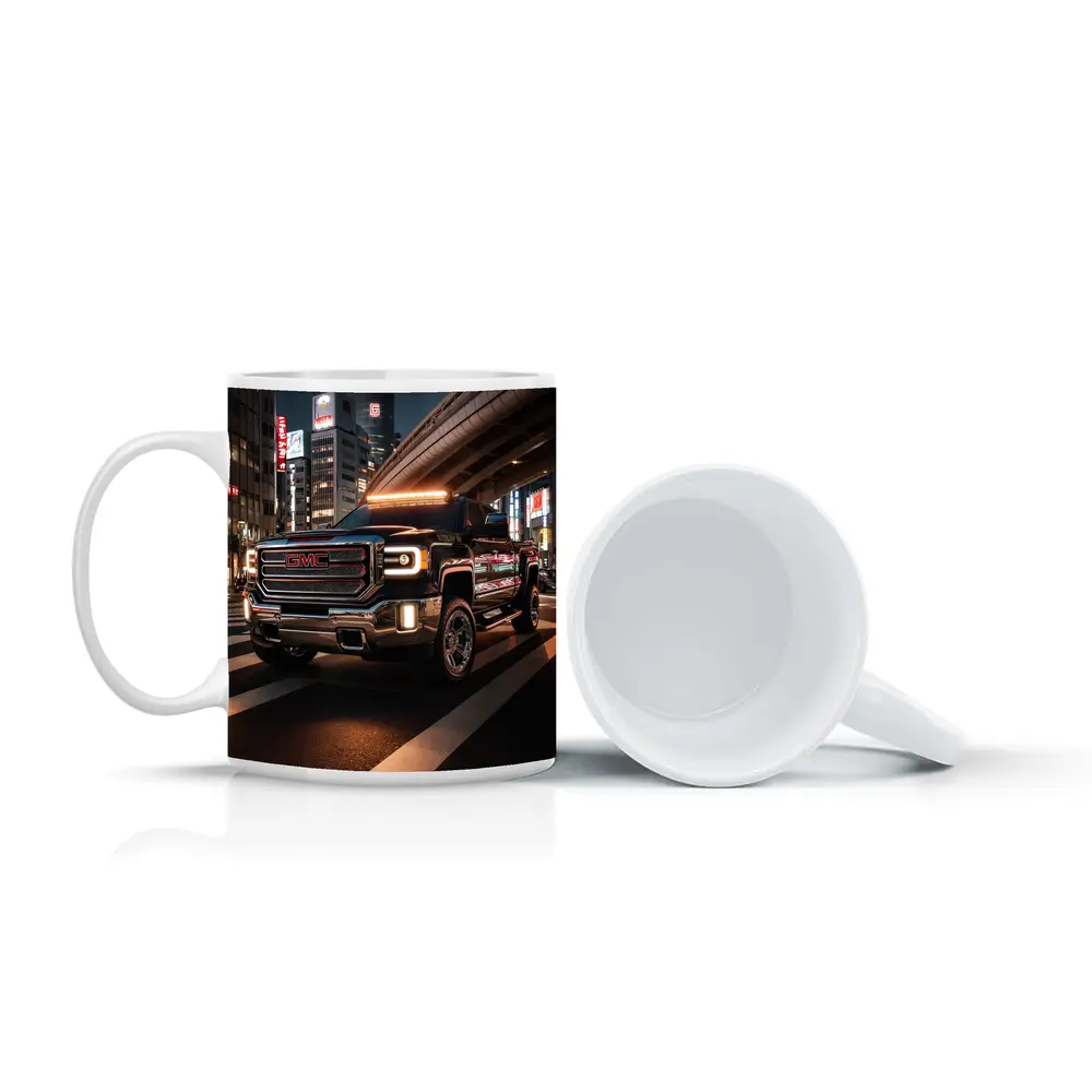 GMC Sierra Truck Tokyo City Night – Mugs