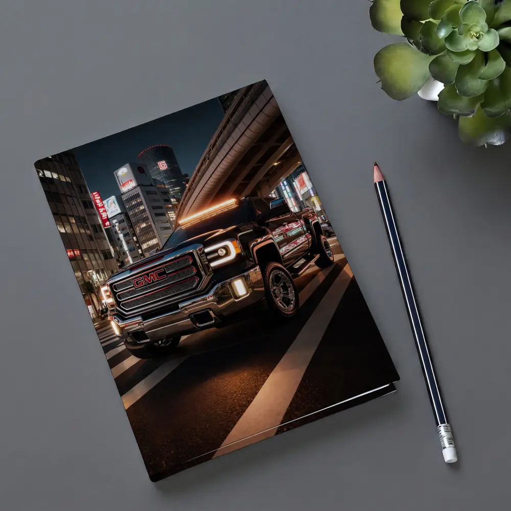 GMC Sierra Truck Tokyo City Night – Notebooks