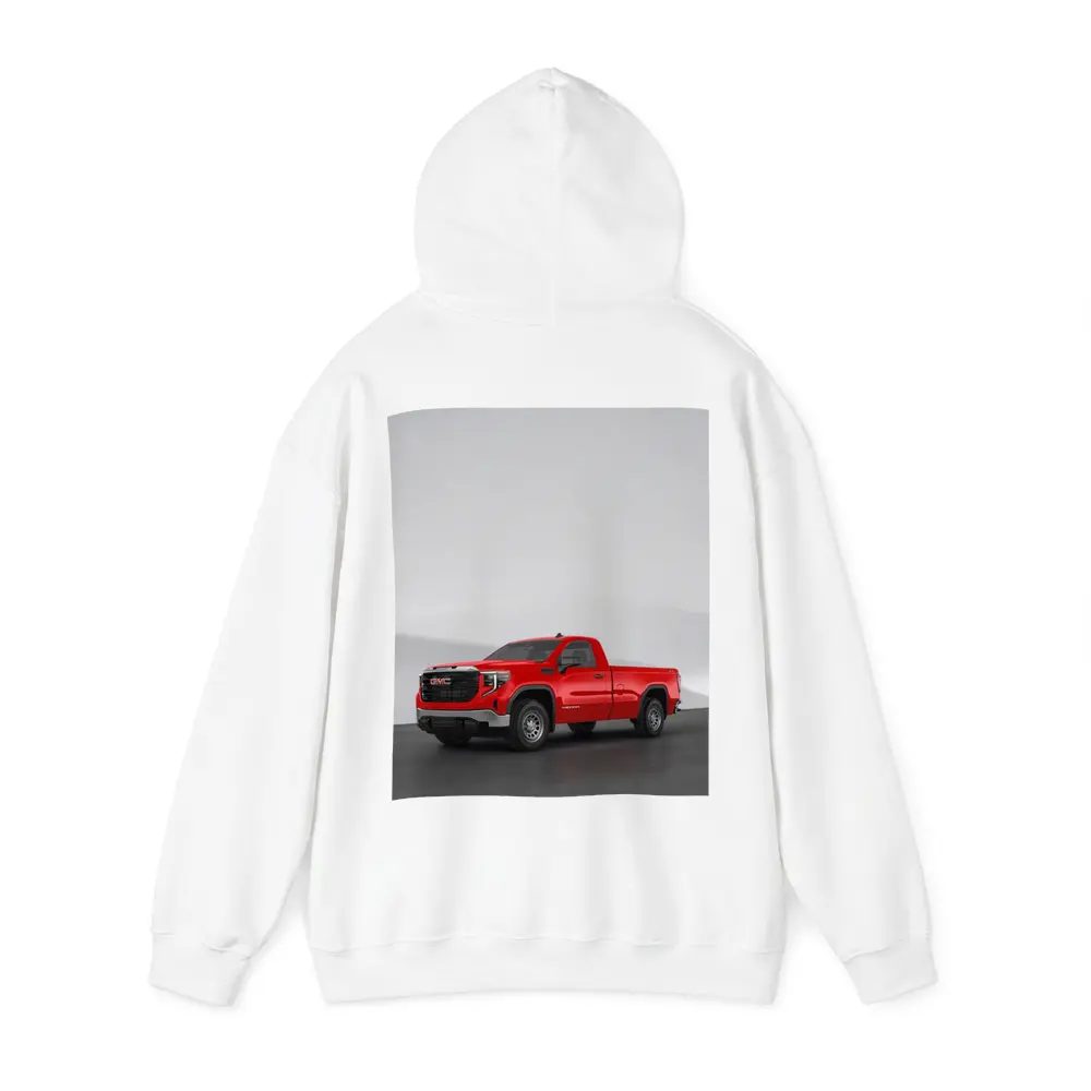 GMC Sierra Red Truck Concrete Wall Background – Hoodies