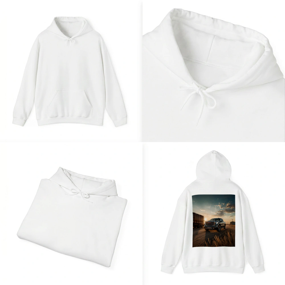 GMC Sierra Truck On Dusty Rural Road – Hoodies