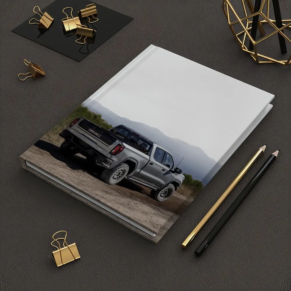 GMC Sierra Truck Dusty Dirt Road Mountains – Notebooks