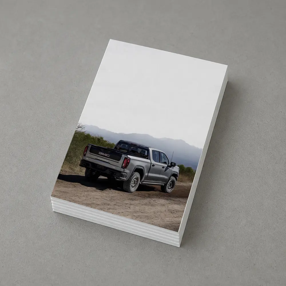 GMC Sierra Truck Dusty Dirt Road Mountains – Postcards