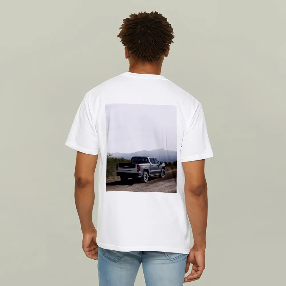 GMC Sierra Truck Dusty Dirt Road Mountains – T-Shirts
