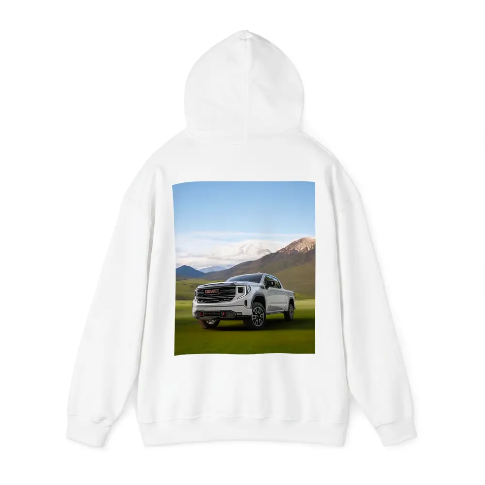 GMC Sierra AT4 White Truck Mountain Meadow – Hoodies