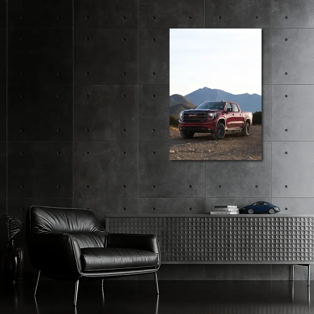 GMC Sierra Truck Rocky Mountain Desert – Wall Art