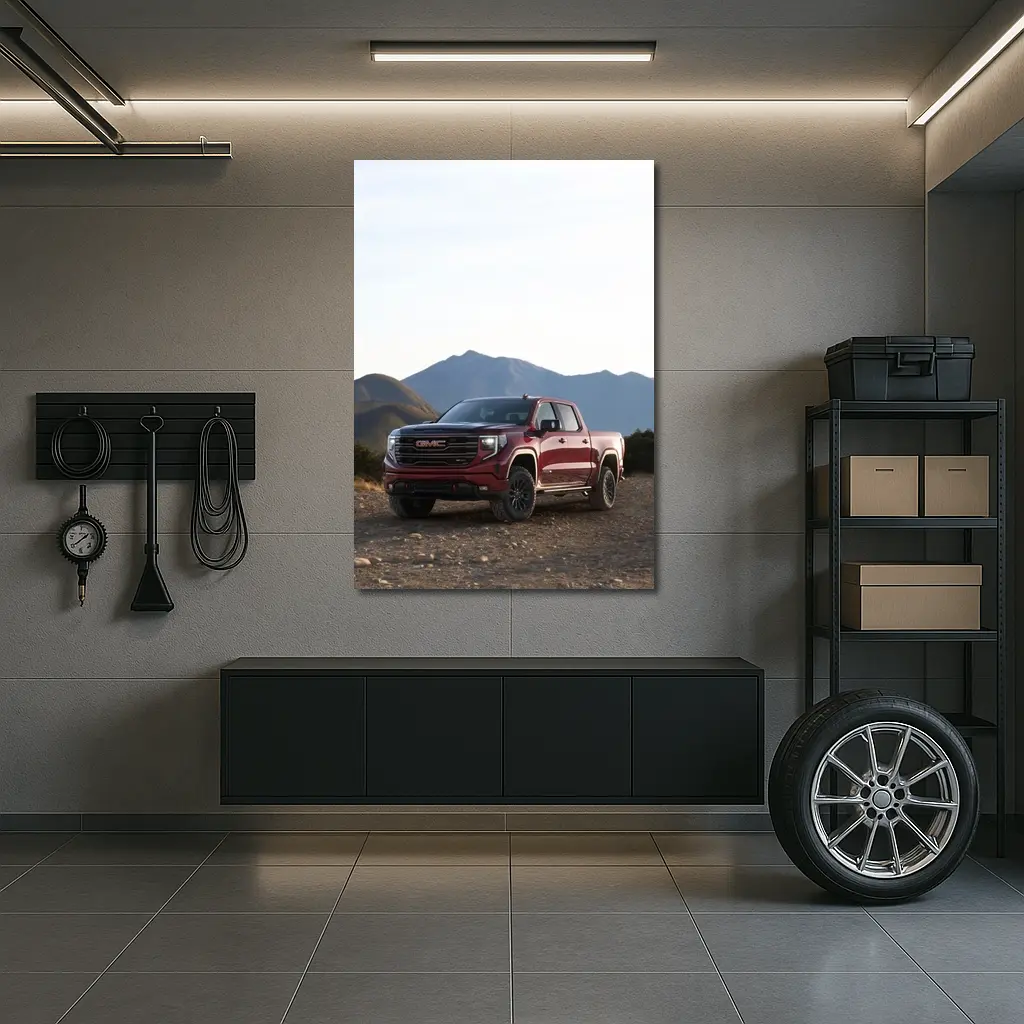 GMC Sierra Truck Rocky Mountain Desert – Wall Art