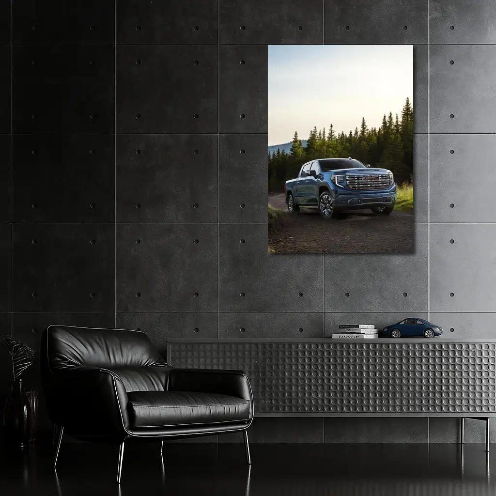 GMC Sierra Truck Forest Dirt Road – Wall Art