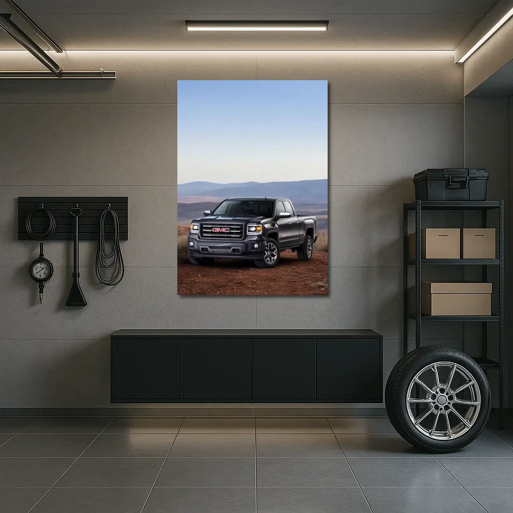 GMC Sierra Truck Rugged Desert Terrain – Wall Art