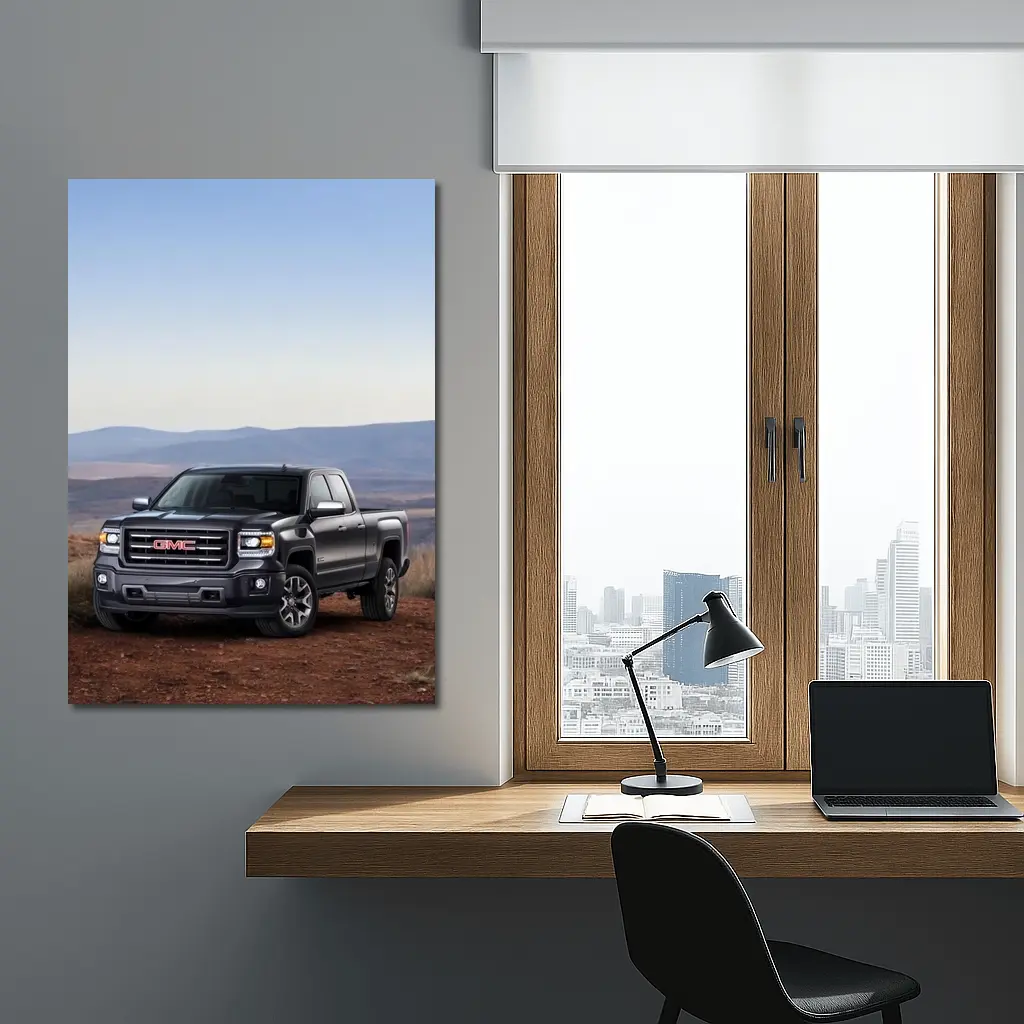 GMC Sierra Truck Rugged Desert Terrain – Wall Art