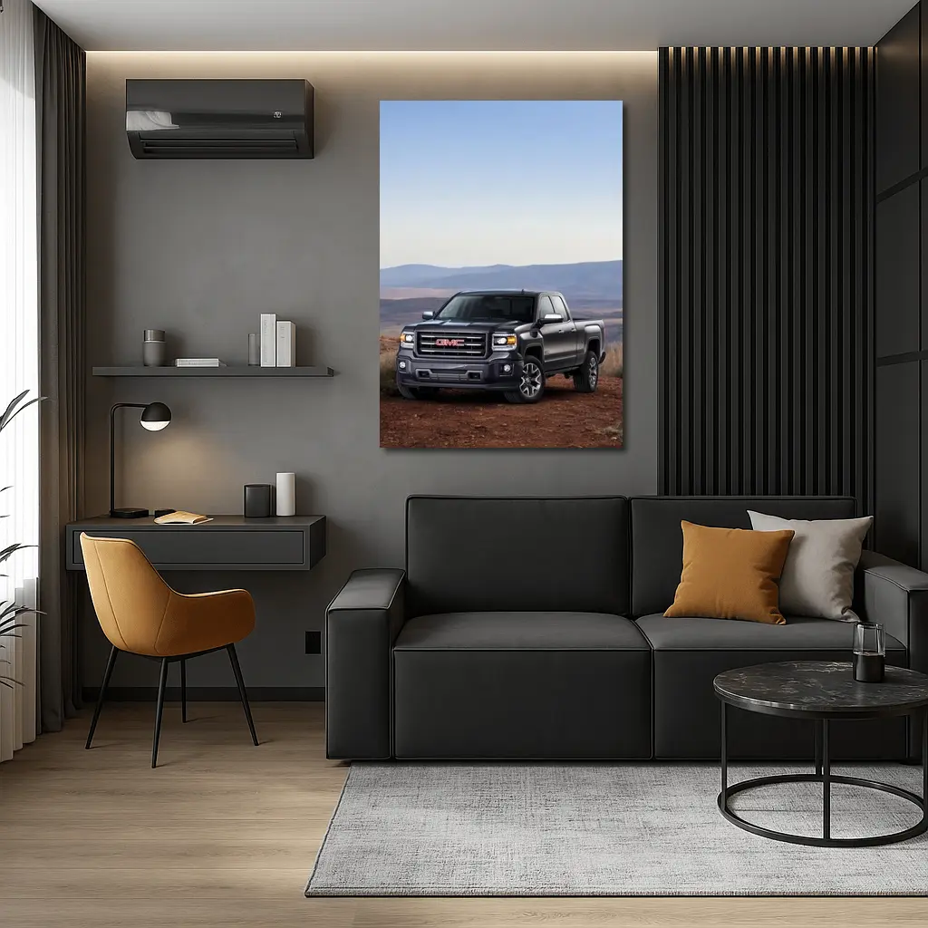 GMC Sierra Truck Rugged Desert Terrain – Wall Art