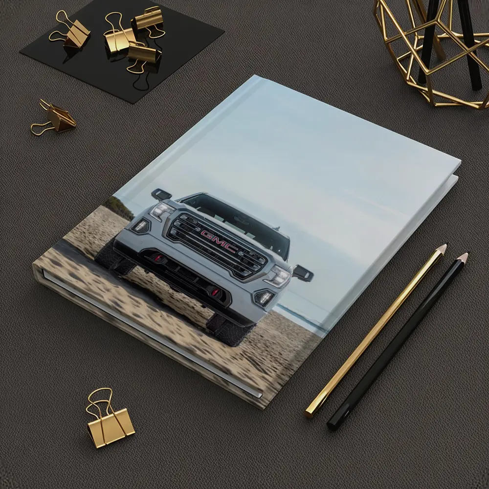 GMC Sierra Truck on Sandy Beach – Notebooks
