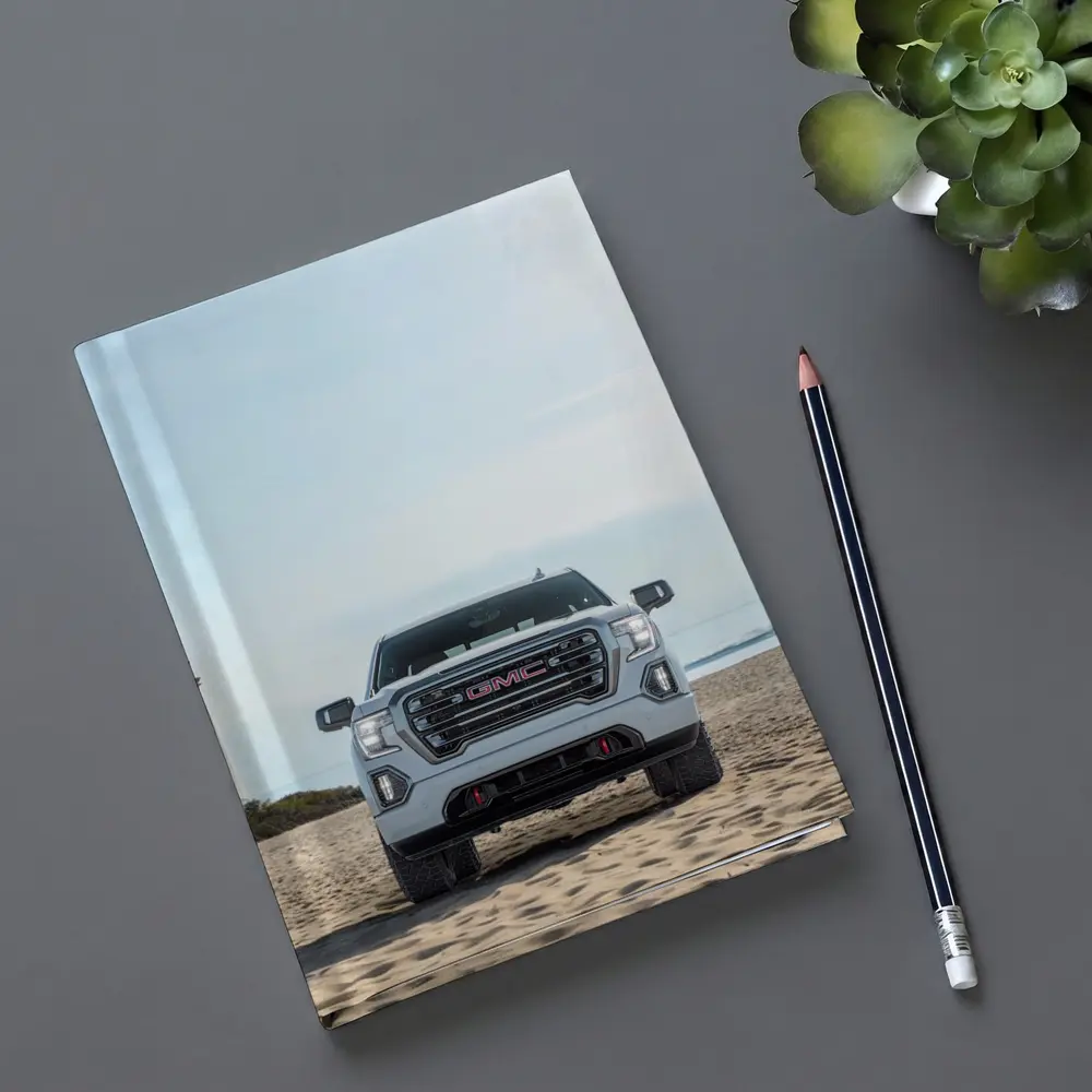 GMC Sierra Truck on Sandy Beach – Notebooks