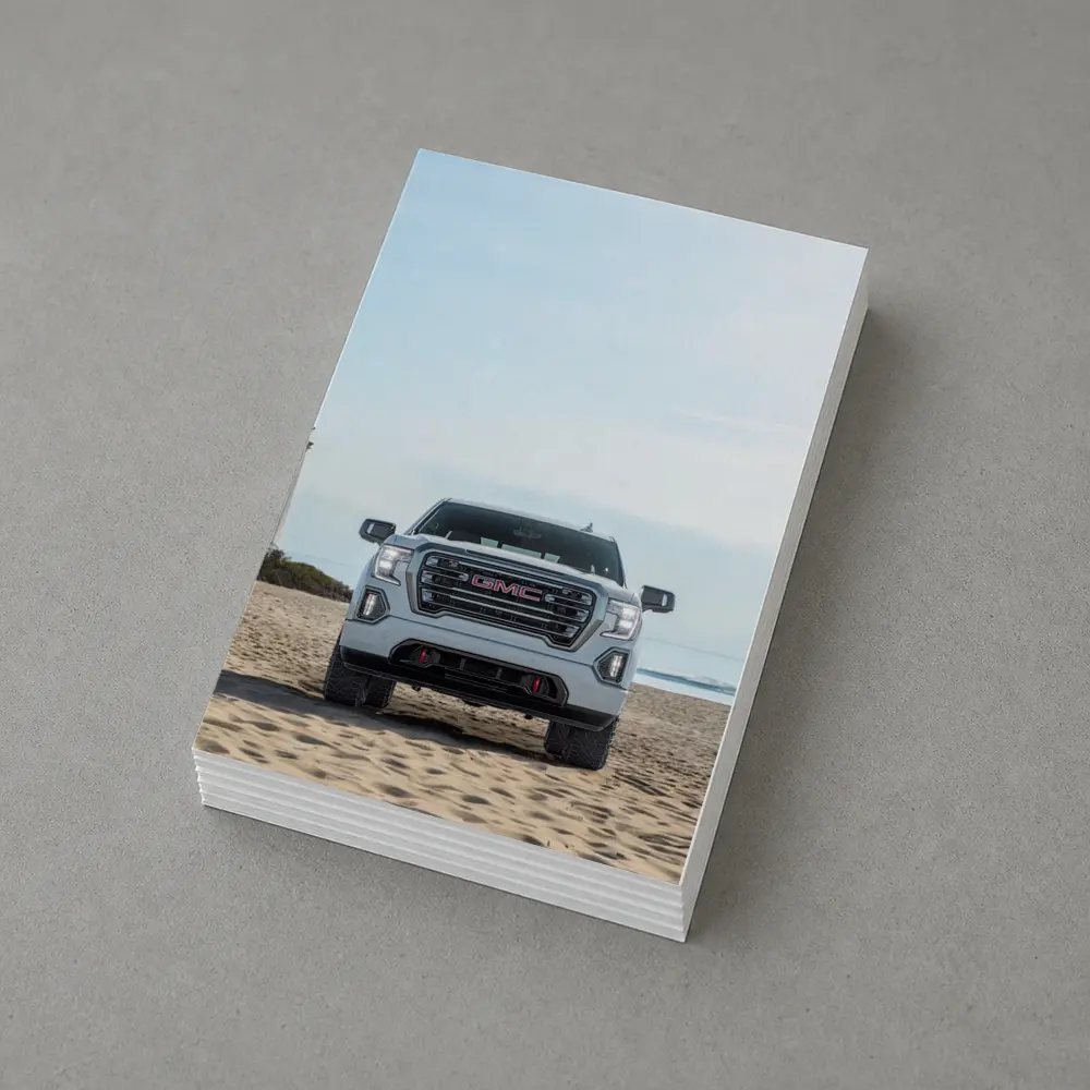 GMC Sierra Truck on Sandy Beach – Postcards