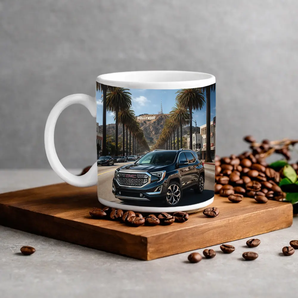 GMC Terrain Cruising Hollywood Boulevard Los Angeles – Mugs