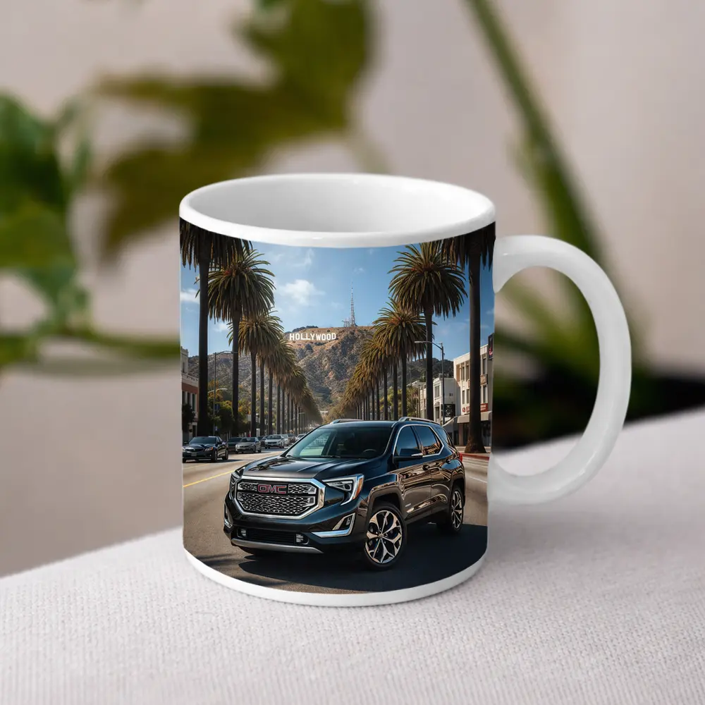 GMC Terrain Cruising Hollywood Boulevard Los Angeles – Mugs