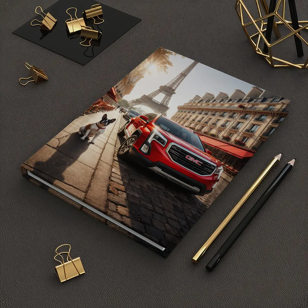 GMC Terrain Red SUV Paris Eiffel Tower – Notebooks
