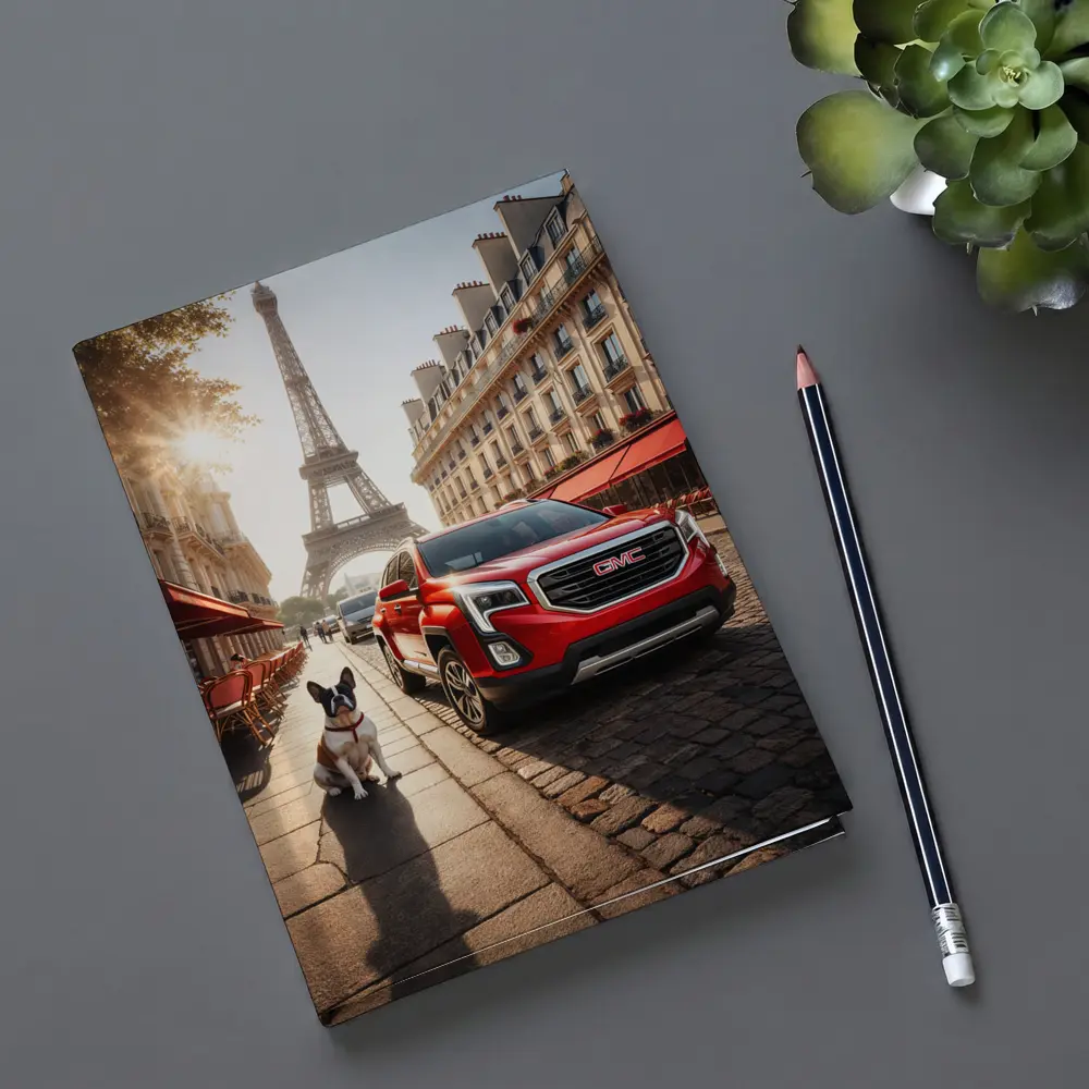 GMC Terrain Red SUV Paris Eiffel Tower – Notebooks