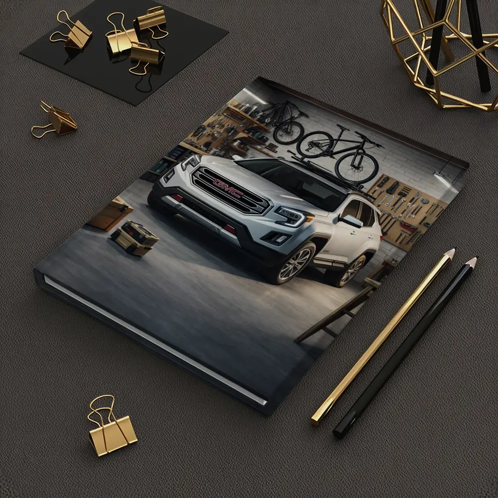 GMC Terrain SUV Parked Inside Workshop Garage – Notebooks