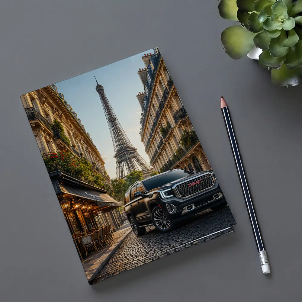 GMC Yukon SUV Paris Eiffel Tower Street – Notebooks