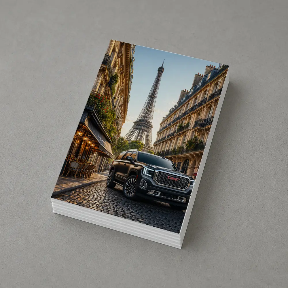GMC Yukon SUV Paris Eiffel Tower Street – Postcards