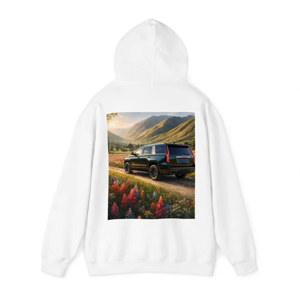 GMC Yukon Dark Green Mountain Wildflower Setting – Hoodies