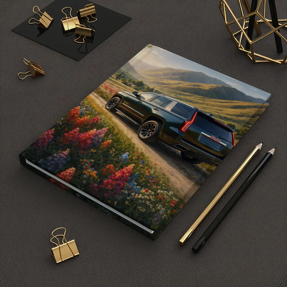 GMC Yukon Dark Green Mountain Wildflower Setting – Notebooks