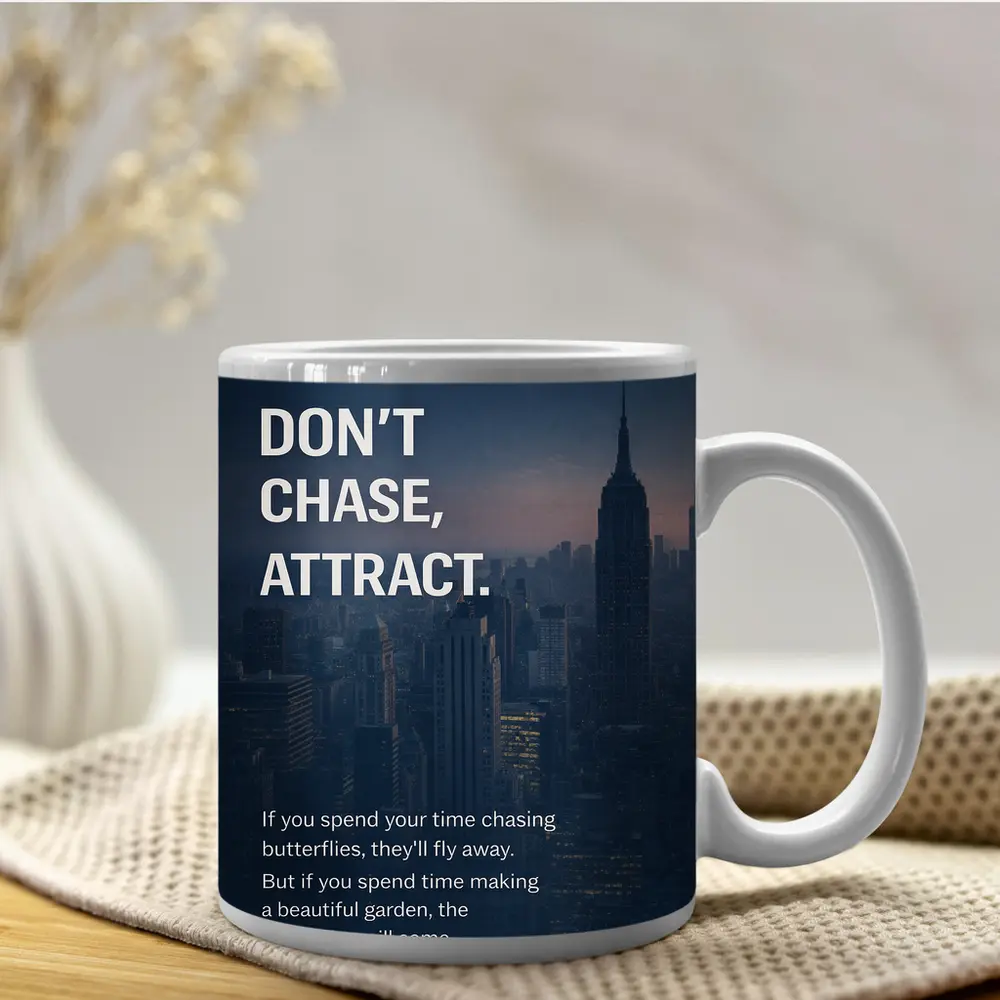 Don't Chase Attract Mindset New York City – Mugs