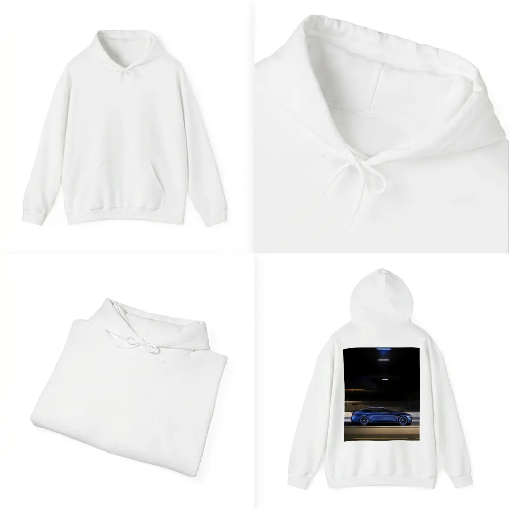 Genesis G80 Blue Sedan Night Street – Hoodies