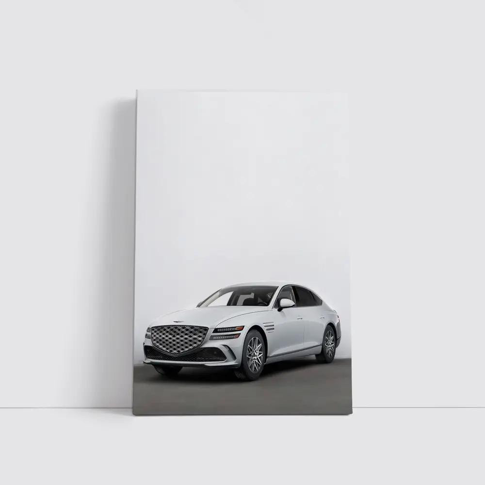 Genesis G80 Luxury Sedan White Studio – Wall Art