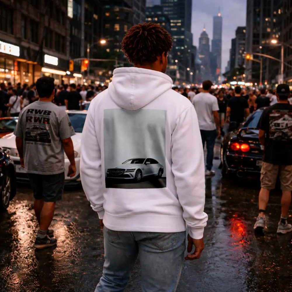 Genesis G80 Luxury Sedan White Studio – Hoodies