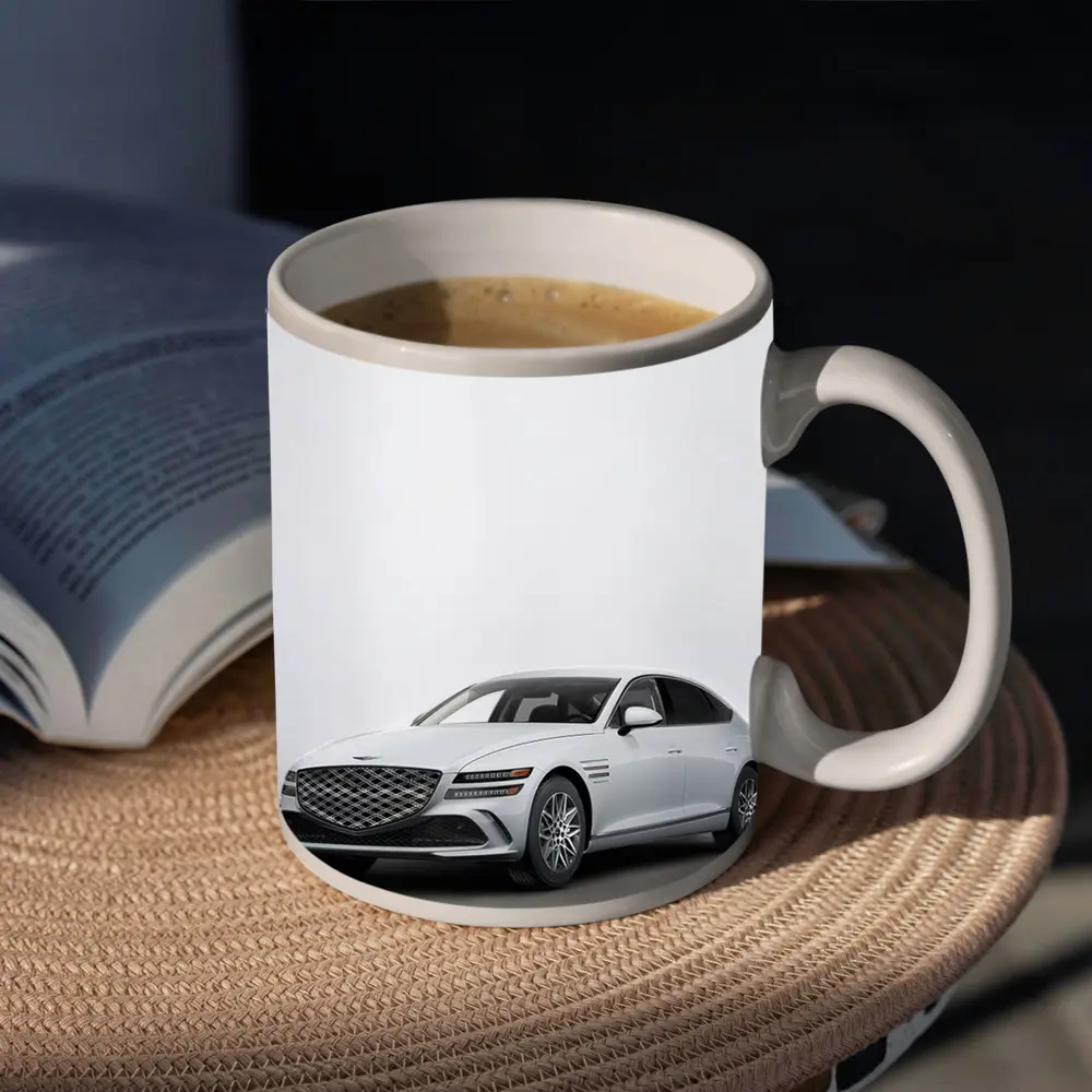 Genesis G80 Luxury Sedan White Studio – Mugs
