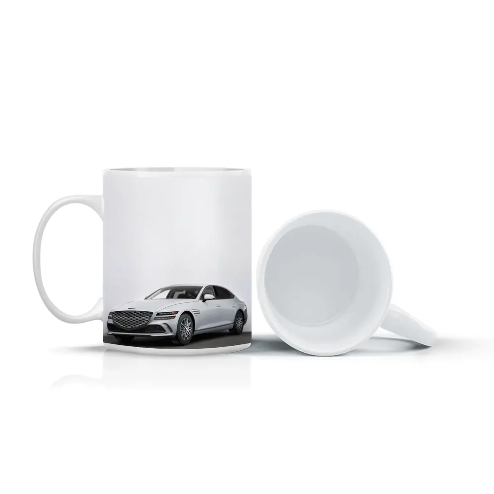 Genesis G80 Luxury Sedan White Studio – Mugs