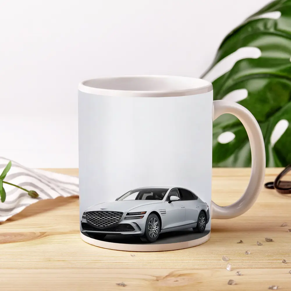 Genesis G80 Luxury Sedan White Studio – Mugs