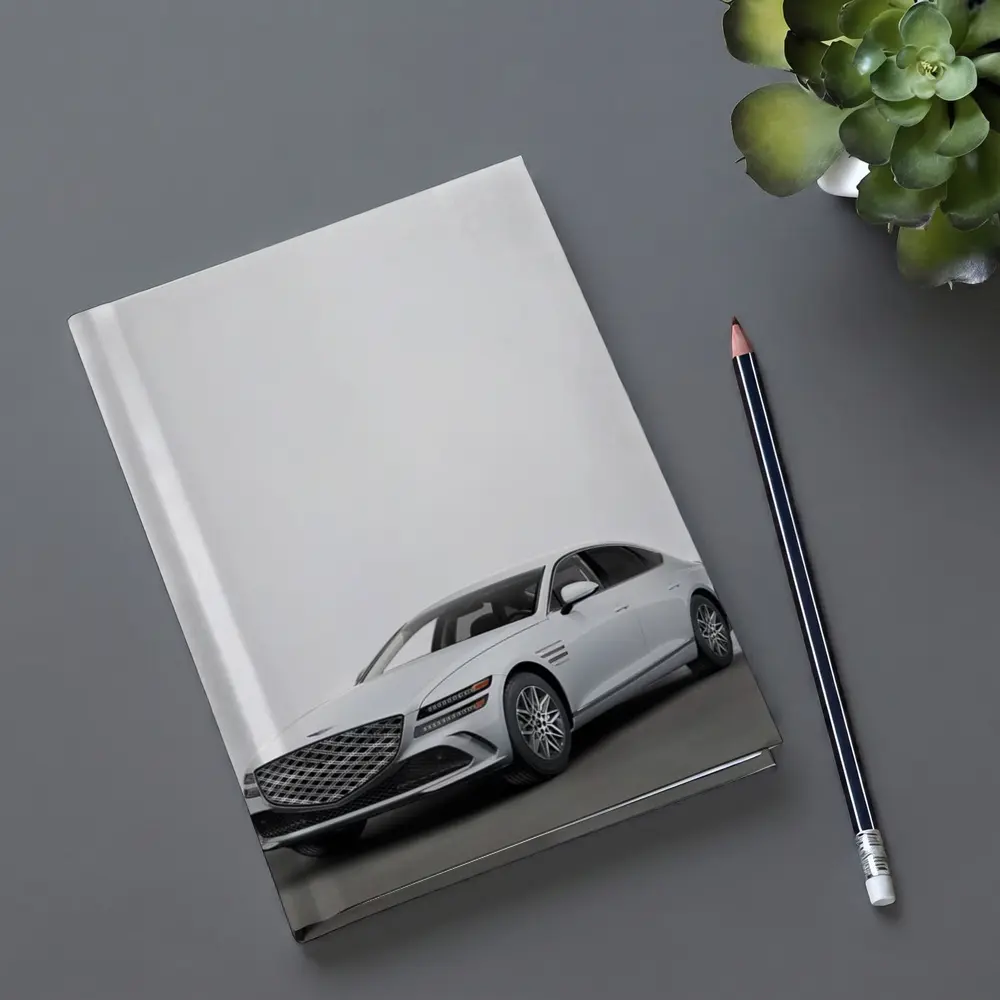 Genesis G80 Luxury Sedan White Studio – Notebooks