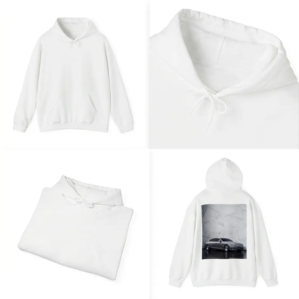 Genesis G80 Silver Sedan Marble Wall – Hoodies
