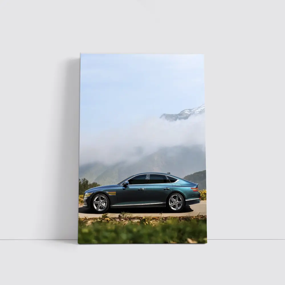Genesis G80 Luxury Sedan Misty Mountain Road – Wall Art