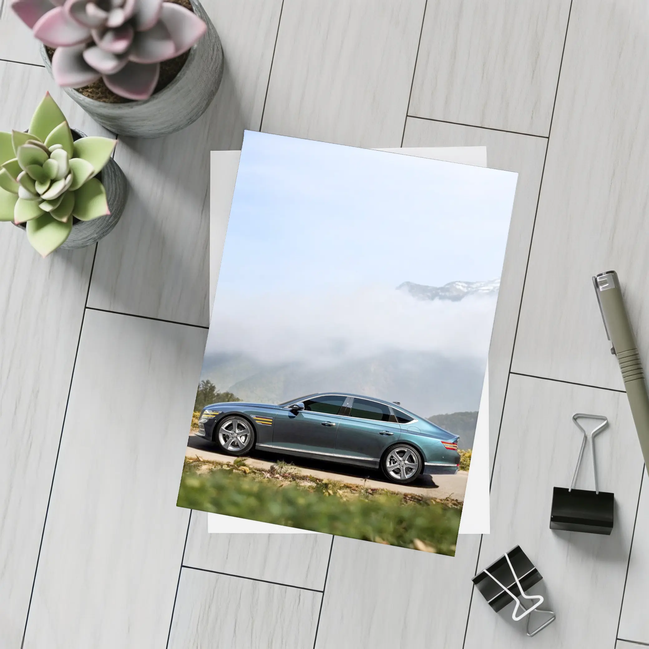 Genesis G80 Luxury Sedan Misty Mountain Road – Postcards