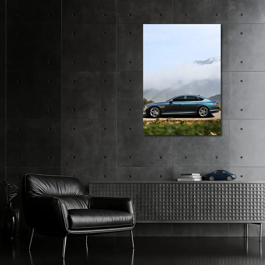 Genesis G80 Luxury Sedan Misty Mountain Road – Wall Art