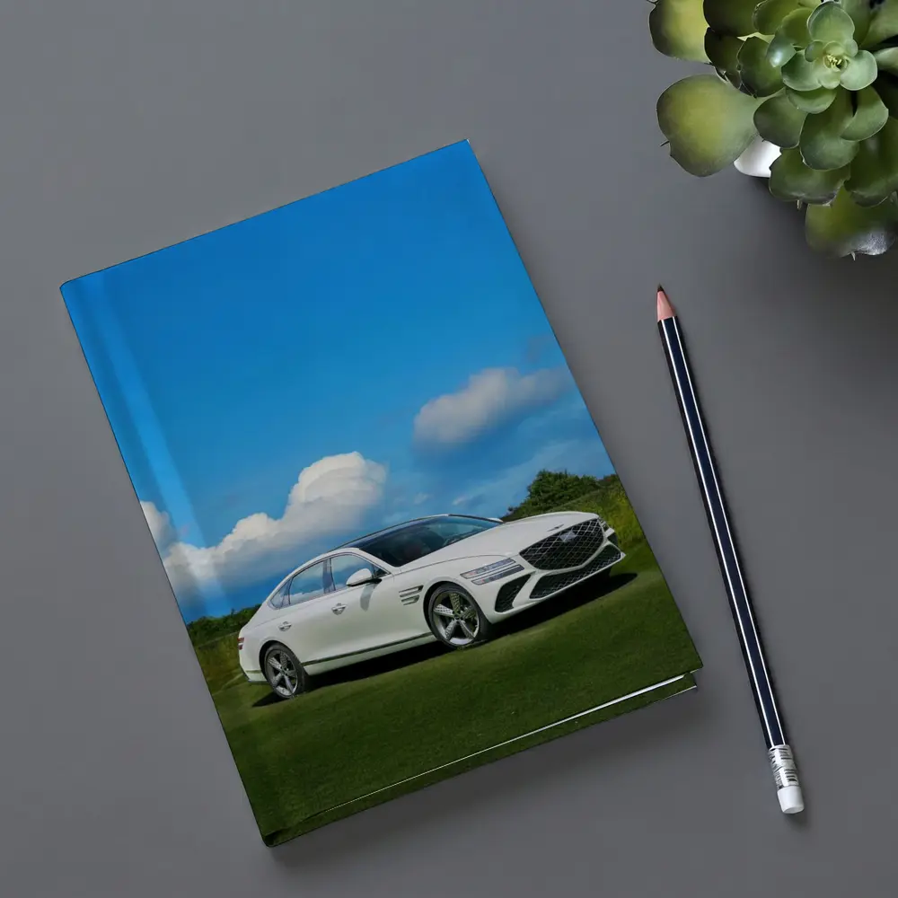 Genesis G80 White Sedan Blue Sky – Notebooks