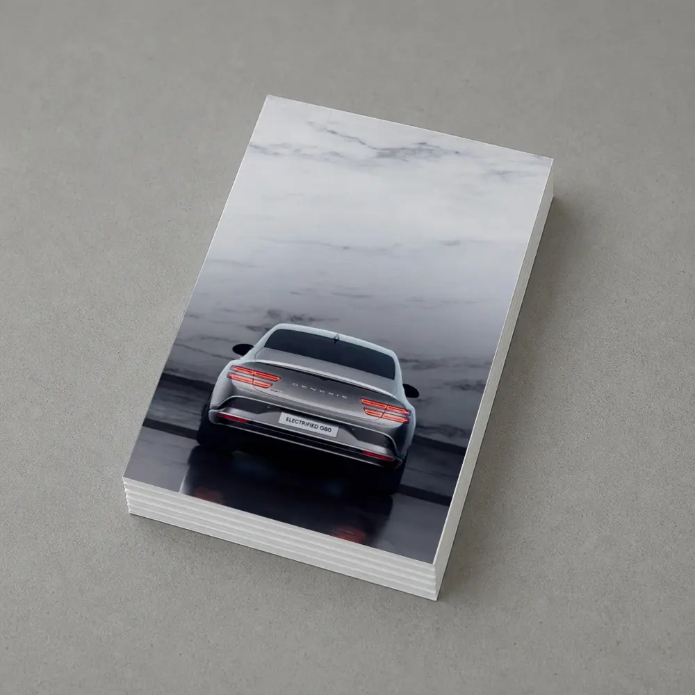 Genesis Electrified G80 Silver Marble Studio – Postcards