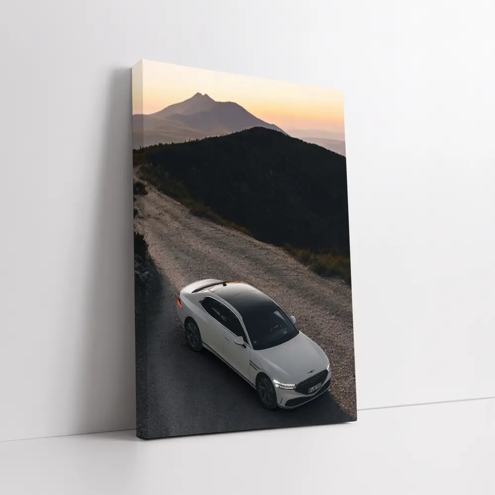 Genesis G90 Mountain Road Sunset Drive – Wall Art