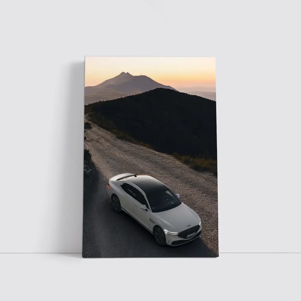 Genesis G90 Mountain Road Sunset Drive – Wall Art