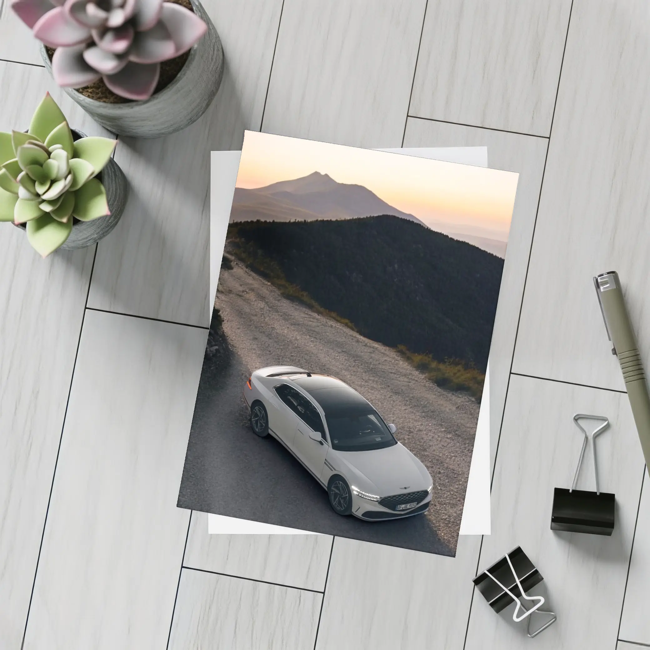 Genesis G90 Mountain Road Sunset Drive – Postcards