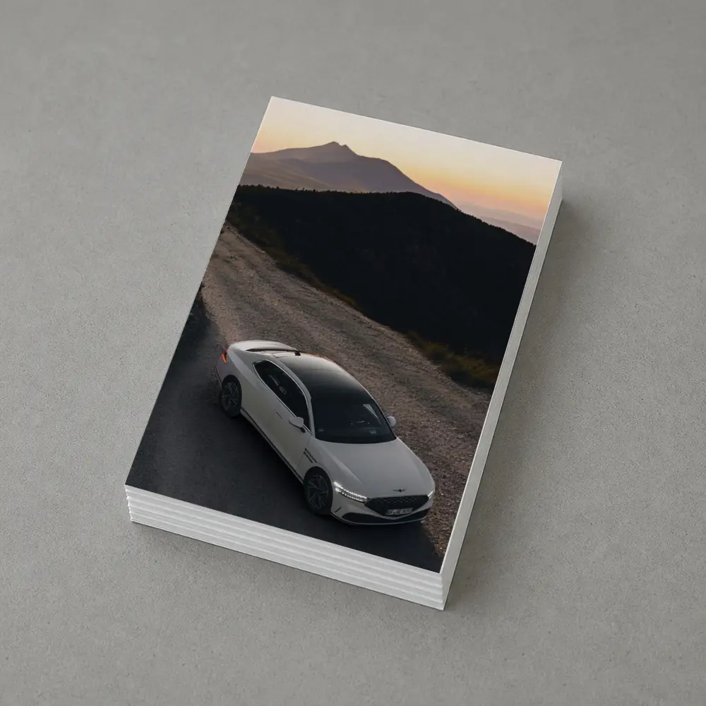 Genesis G90 Mountain Road Sunset Drive – Postcards