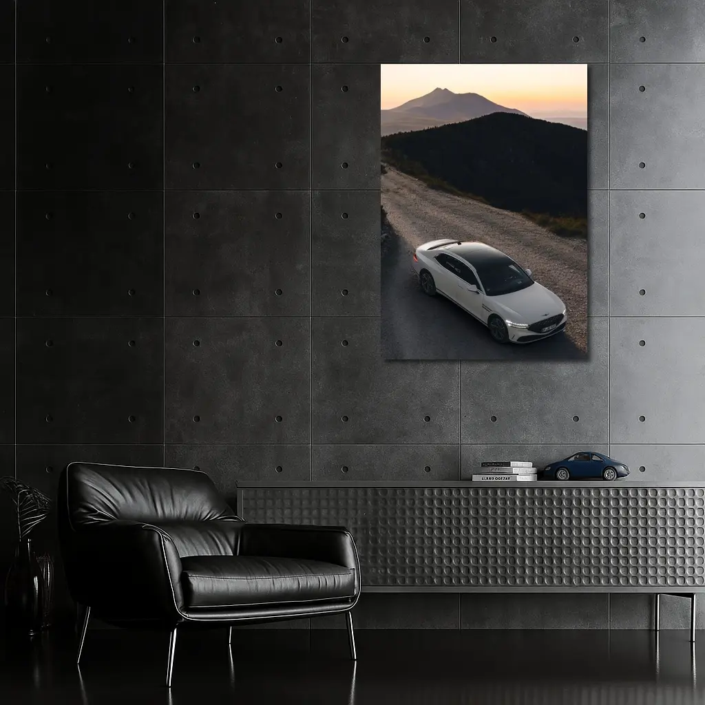 Genesis G90 Mountain Road Sunset Drive – Wall Art