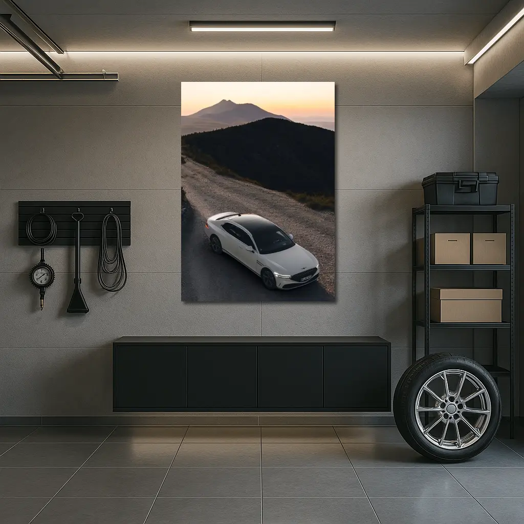 Genesis G90 Mountain Road Sunset Drive – Wall Art