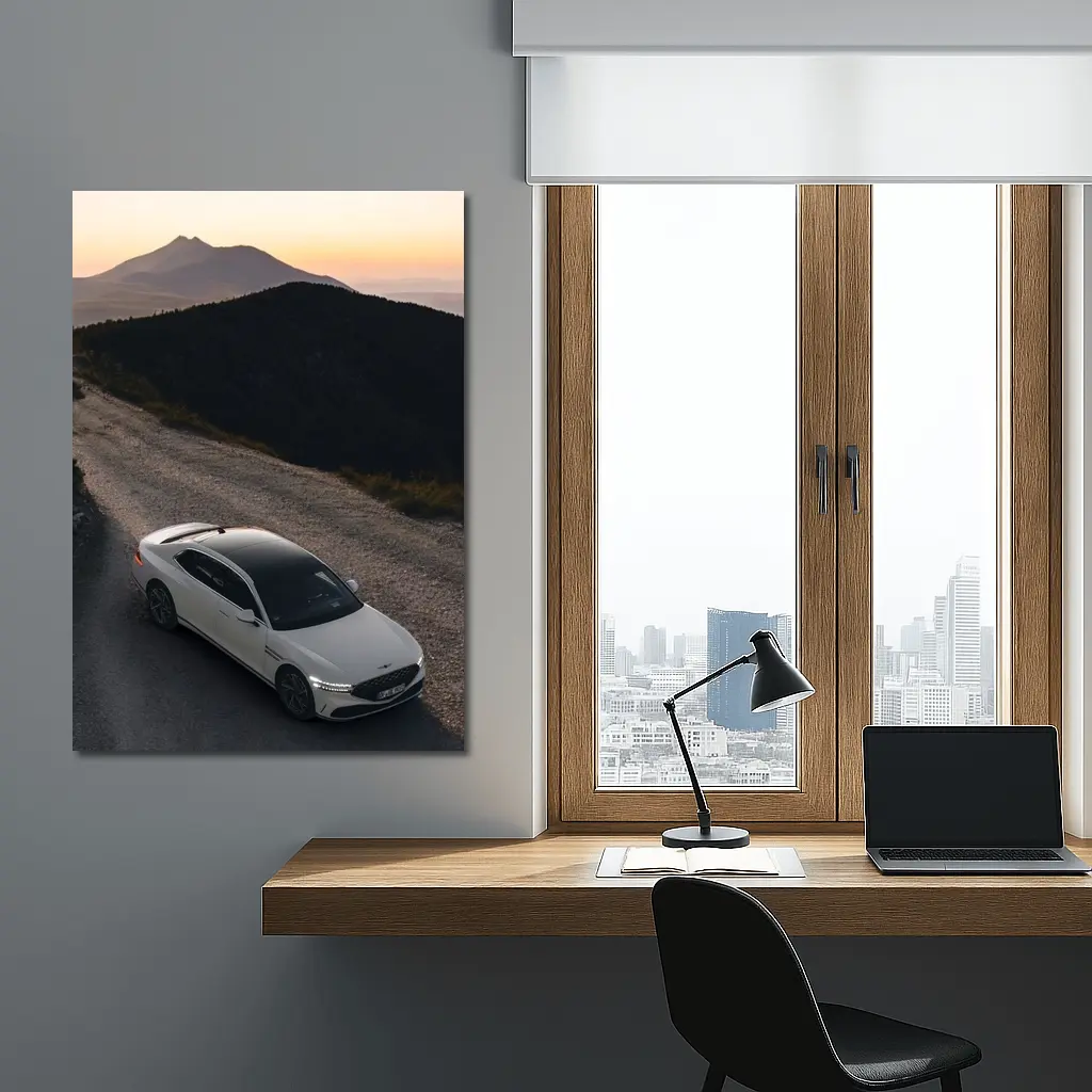 Genesis G90 Mountain Road Sunset Drive – Wall Art