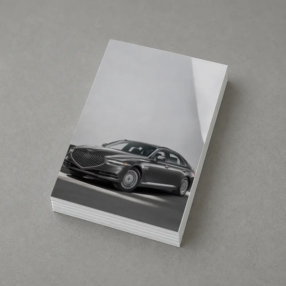 Genesis G90 Luxury Sedan Gray Studio – Postcards