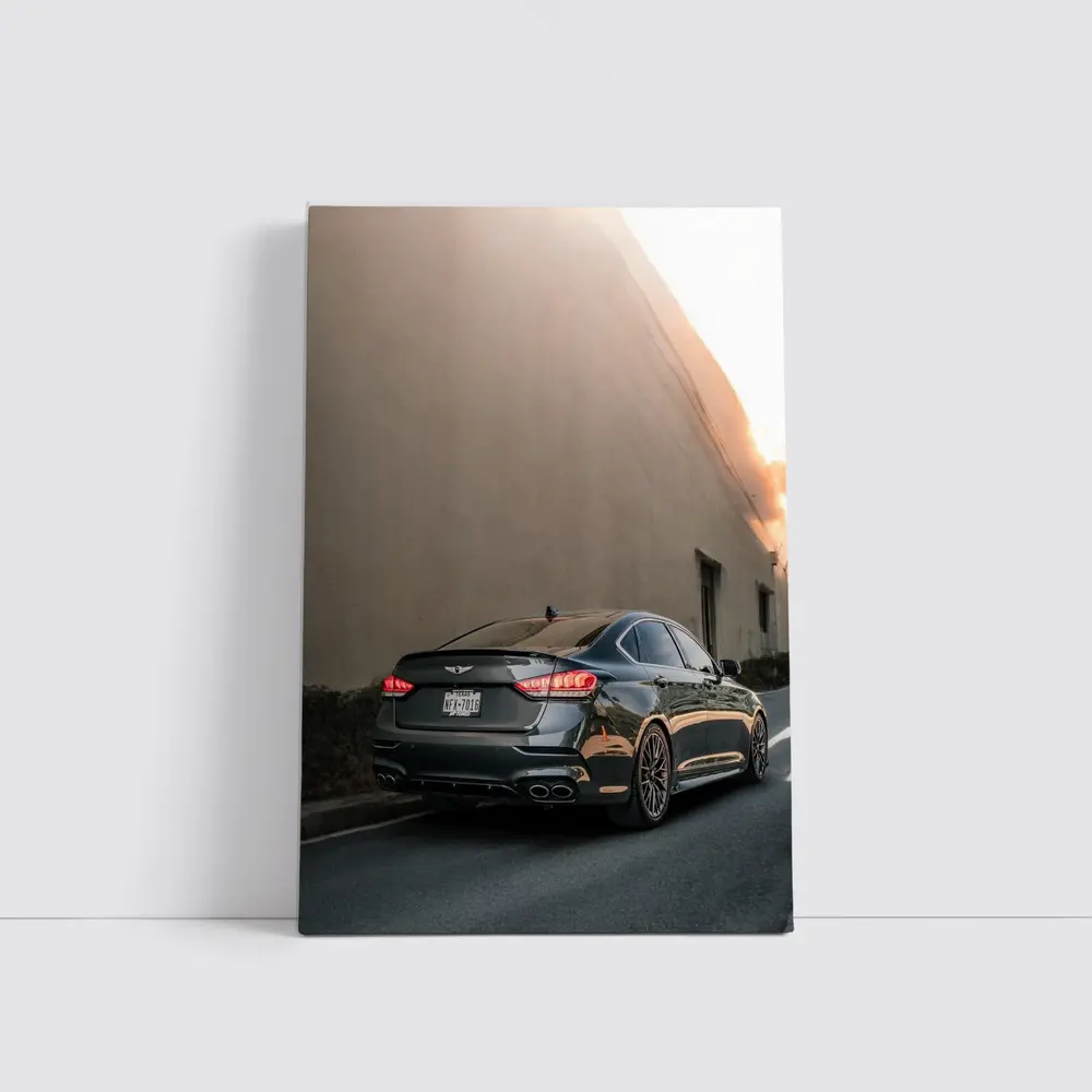 Genesis G90 Sedan Urban Street Sunset – Wall Art